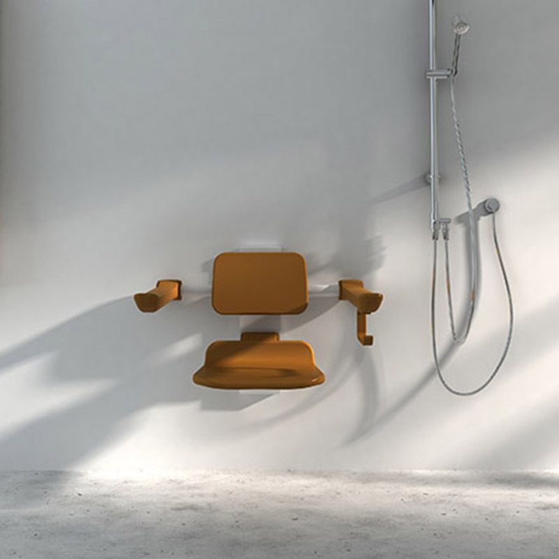Shower Seat with Adjustable Armrest for elderly