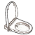 Integrierter Bidet Sitz